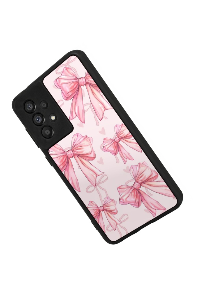 Samsung Galaxy A73 Uyumlu Kurdele Tasarımlı Glossy Premium Kılıf