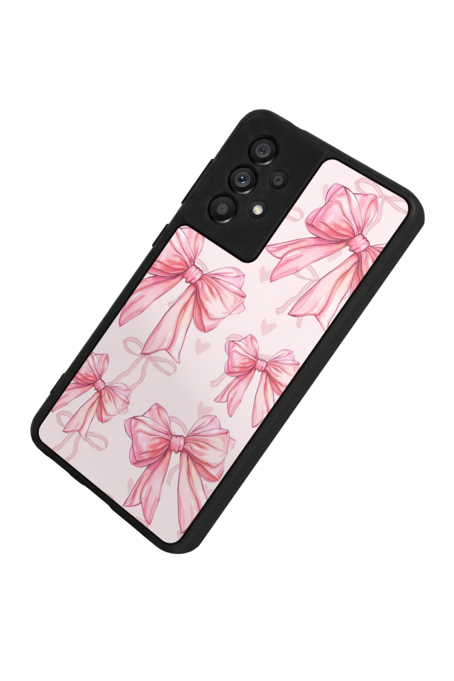 Samsung Galaxy A73 Uyumlu Kurdele Tasarımlı Glossy Premium Kılıf