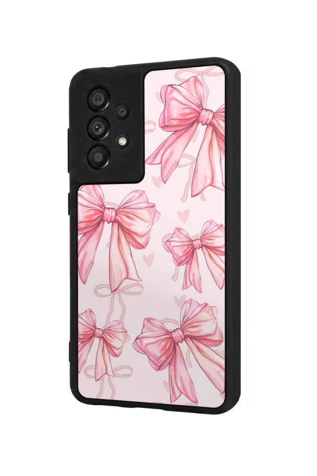 Samsung Galaxy A73 Uyumlu Kurdele Tasarımlı Glossy Premium Kılıf
