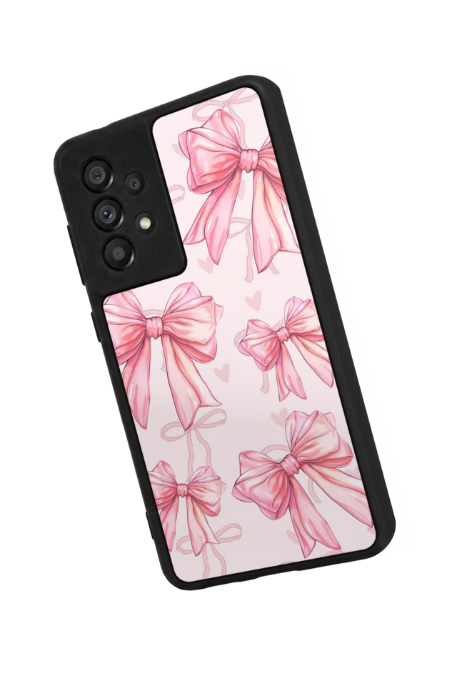 Samsung Galaxy A73 Uyumlu Kurdele Tasarımlı Glossy Premium Kılıf