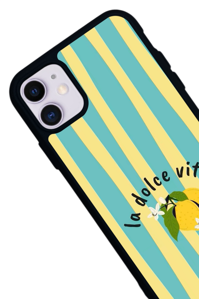iPhone 11 Uyumlu Limon Tasarımlı Glossy Premium Kılıf
