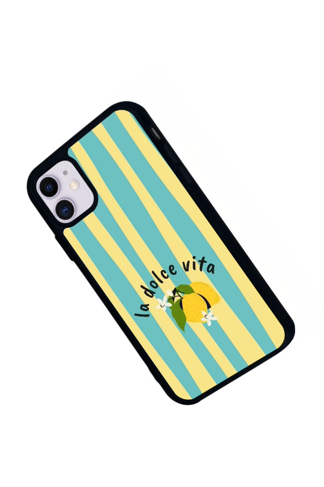 iPhone 11 Uyumlu Limon Tasarımlı Glossy Premium Kılıf