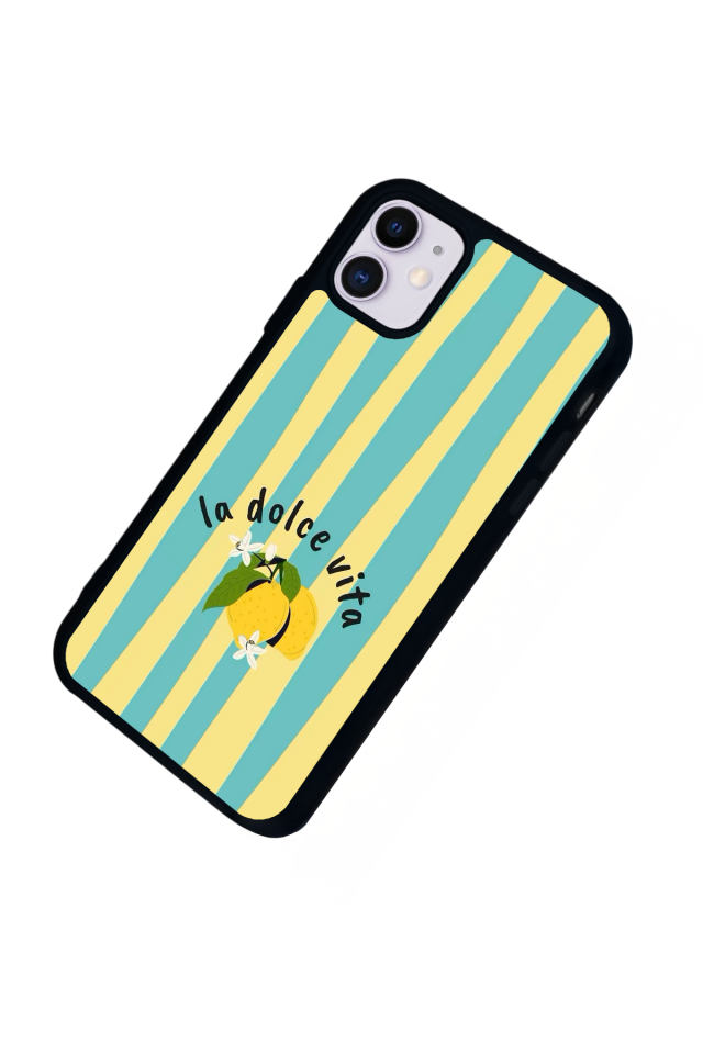 iPhone 11 Uyumlu Limon Tasarımlı Glossy Premium Kılıf