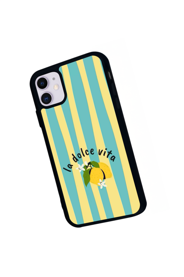 iPhone 11 Uyumlu Limon Tasarımlı Glossy Premium Kılıf