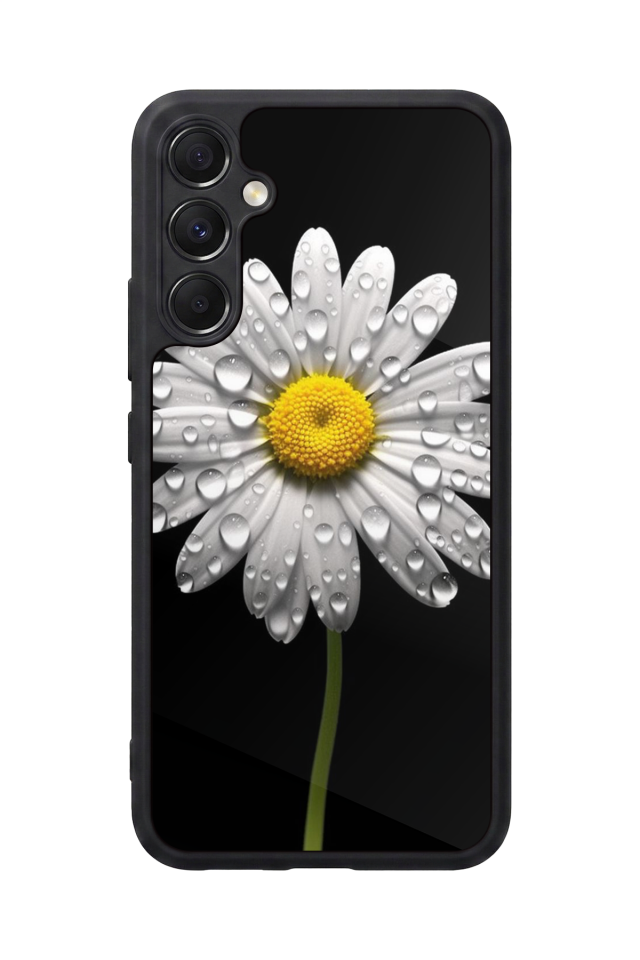 Samsung Galaxy A34 Uyumlu Papatya Tasarımlı Glossy Premium Kılıf