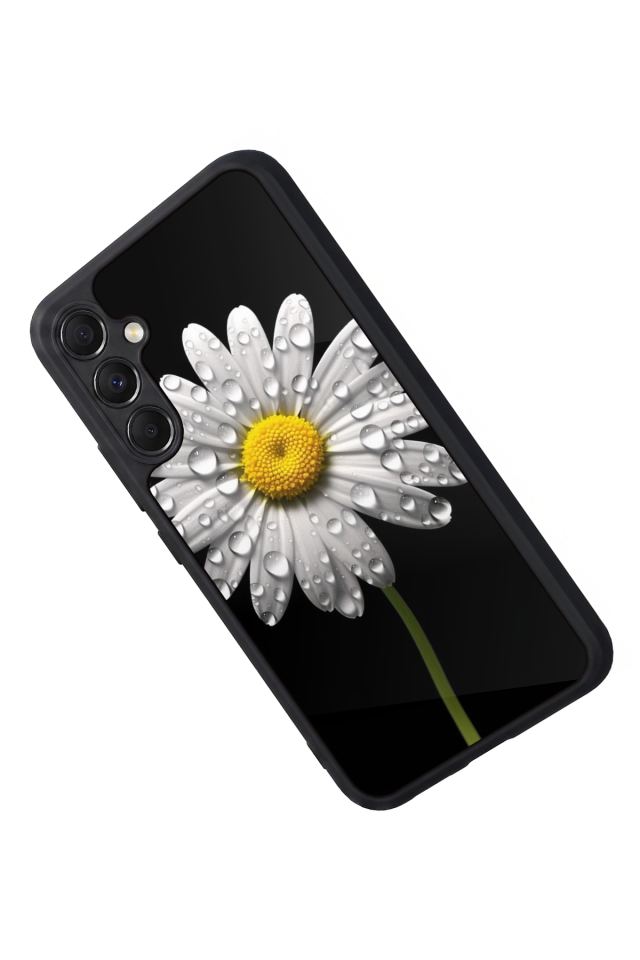 Samsung Galaxy A34 Uyumlu Papatya Tasarımlı Glossy Premium Kılıf