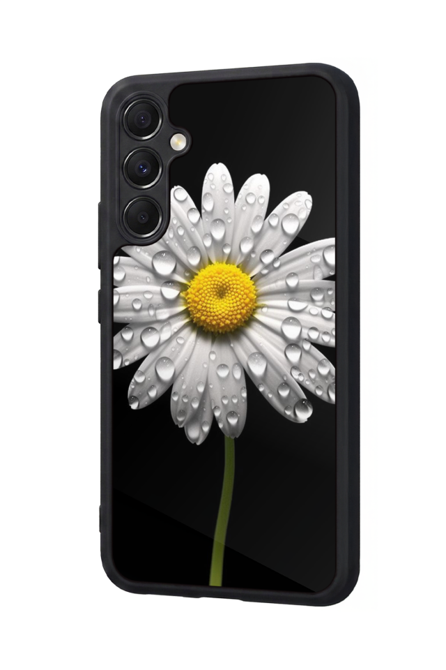Samsung Galaxy A34 Uyumlu Papatya Tasarımlı Glossy Premium Kılıf