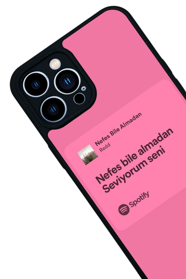 iPhone 13 Pro Max Uyumlu Sarki Sozleri Tasarımlı Glossy Premium Kılıf