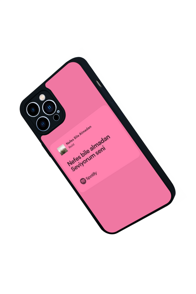 iPhone 13 Pro Max Uyumlu Sarki Sozleri Tasarımlı Glossy Premium Kılıf