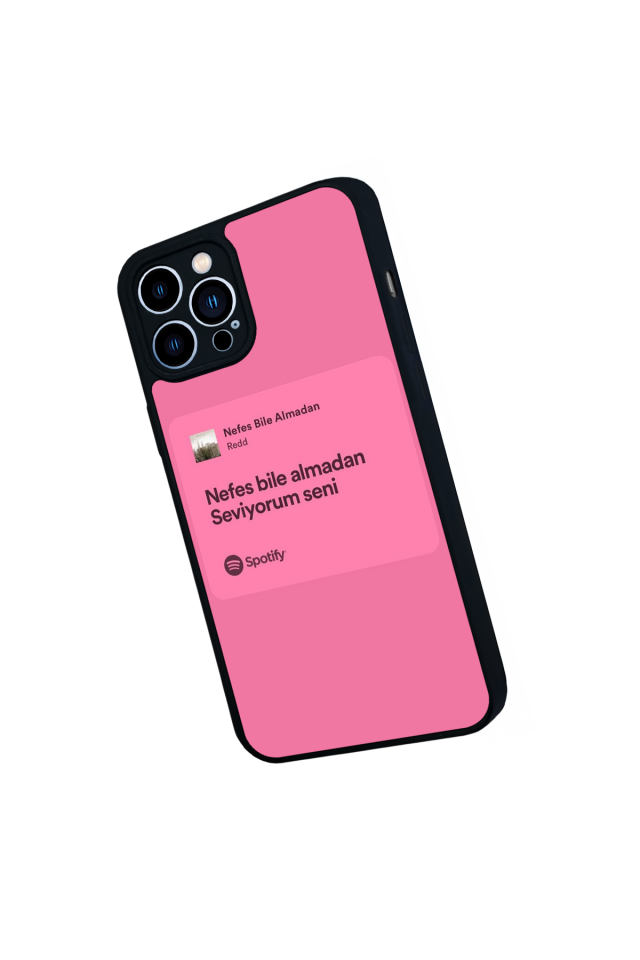 iPhone 13 Pro Max Uyumlu Sarki Sozleri Tasarımlı Glossy Premium Kılıf