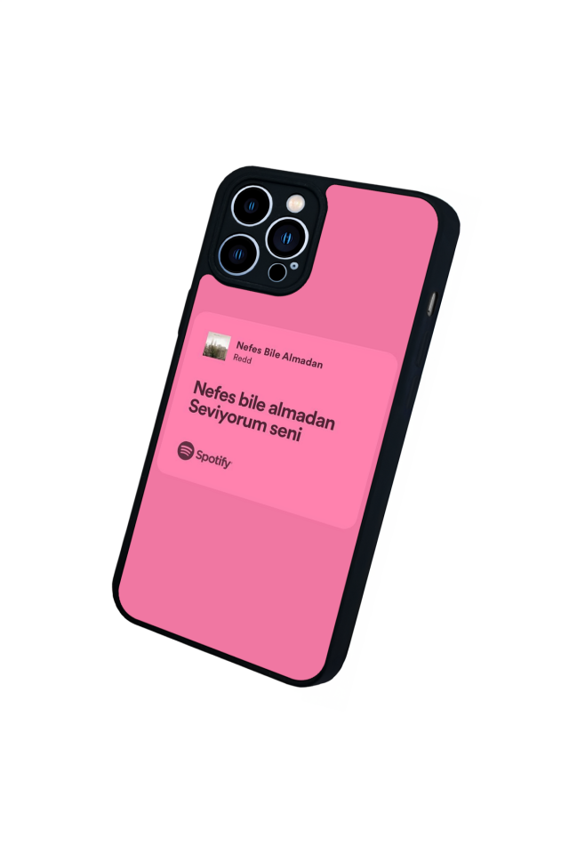 iPhone 13 Pro Max Uyumlu Sarki Sozleri Tasarımlı Glossy Premium Kılıf
