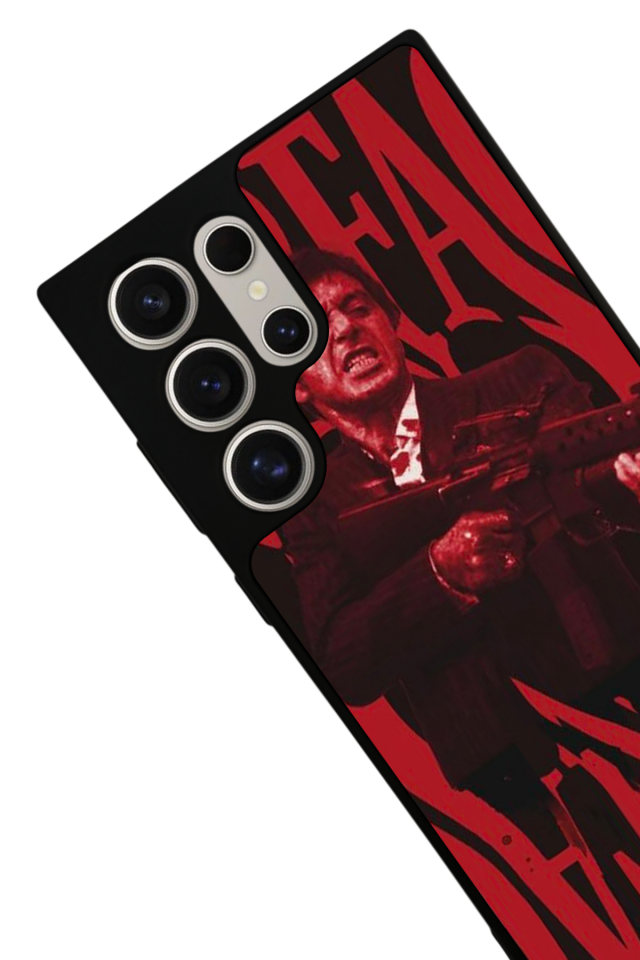 Samsung Galaxy S23 Ultra Uyumlu Scarface Tasarımlı Glossy Premium Kılıf