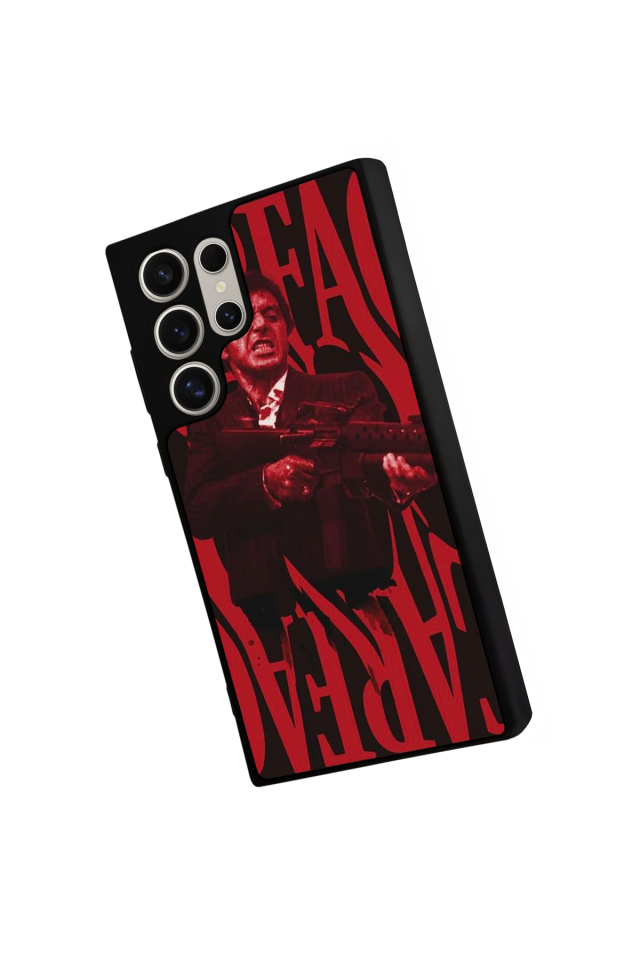 Samsung Galaxy S23 Ultra Uyumlu Scarface Tasarımlı Glossy Premium Kılıf