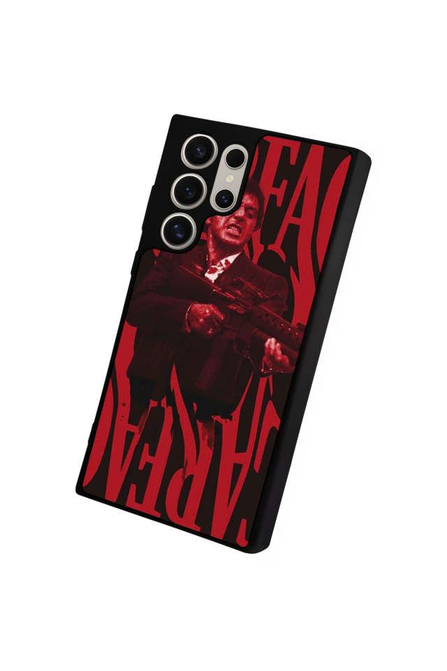 Samsung Galaxy S23 Ultra Uyumlu Scarface Tasarımlı Glossy Premium Kılıf