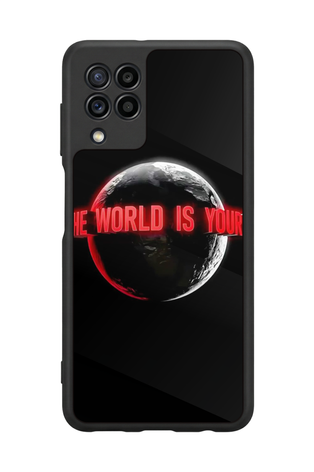 Samsung Galaxy M22 Uyumlu Scarface Tasarımlı Glossy Premium Kılıf