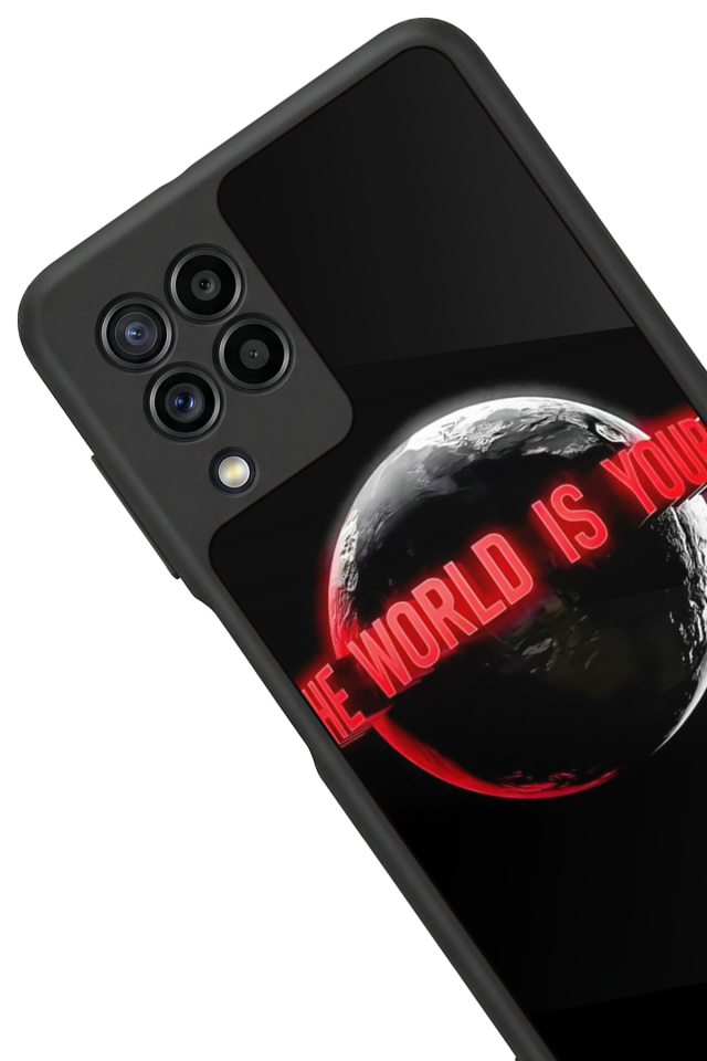 Samsung Galaxy M22 Uyumlu Scarface Tasarımlı Glossy Premium Kılıf