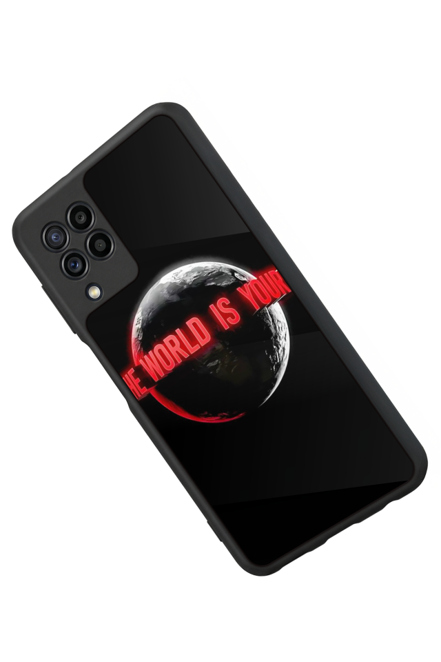 Samsung Galaxy M22 Uyumlu Scarface Tasarımlı Glossy Premium Kılıf