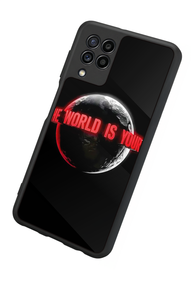 Samsung Galaxy M22 Uyumlu Scarface Tasarımlı Glossy Premium Kılıf