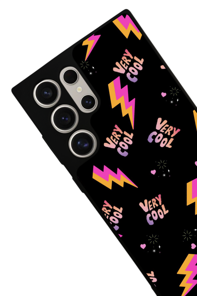 Samsung Galaxy S23 Ultra Uyumlu Simsek Tasarımlı Glossy Premium Kılıf