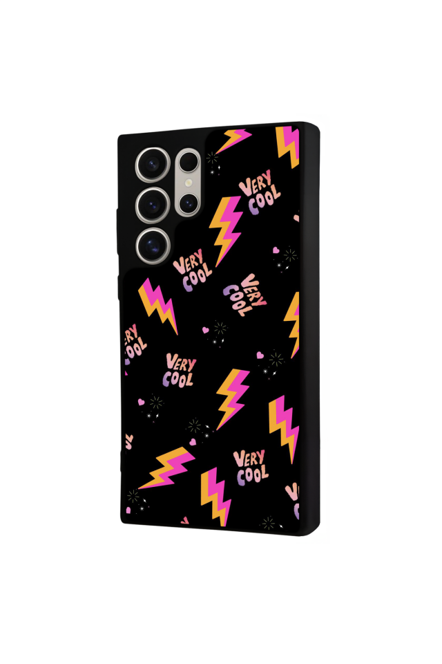 Samsung Galaxy S23 Ultra Uyumlu Simsek Tasarımlı Glossy Premium Kılıf