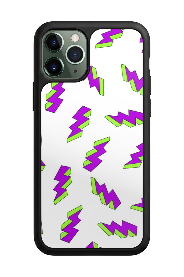 iPhone 11 Pro Uyumlu Simsek Tasarımlı Glossy Premium Kılıf