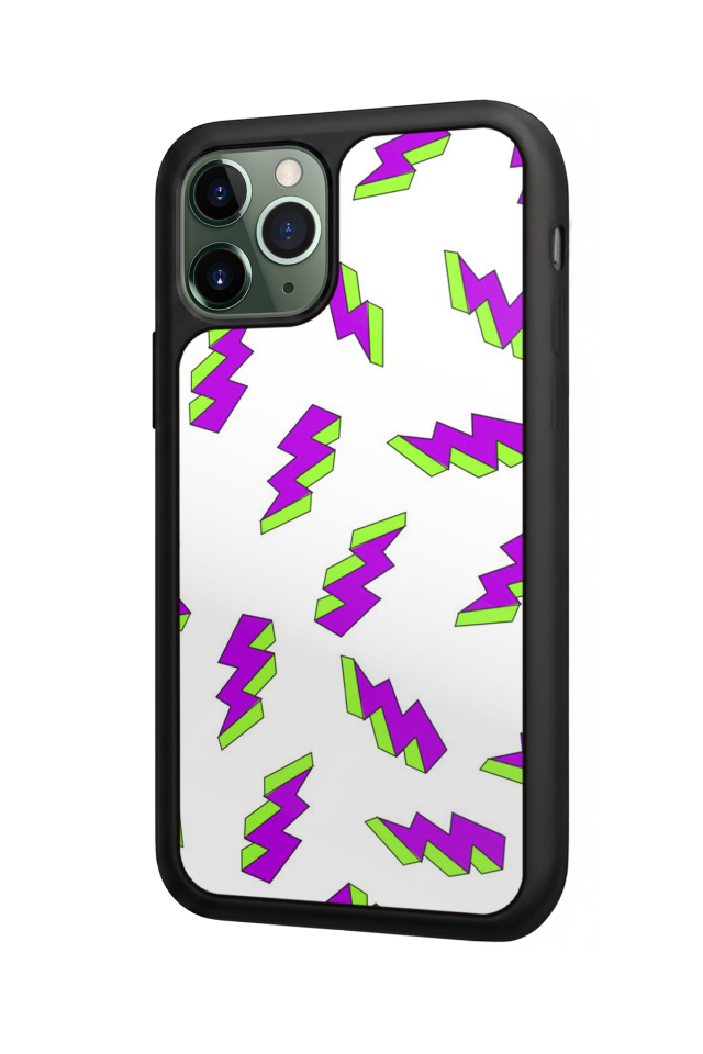 iPhone 11 Pro Uyumlu Simsek Tasarımlı Glossy Premium Kılıf