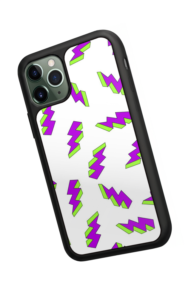 iPhone 11 Pro Uyumlu Simsek Tasarımlı Glossy Premium Kılıf