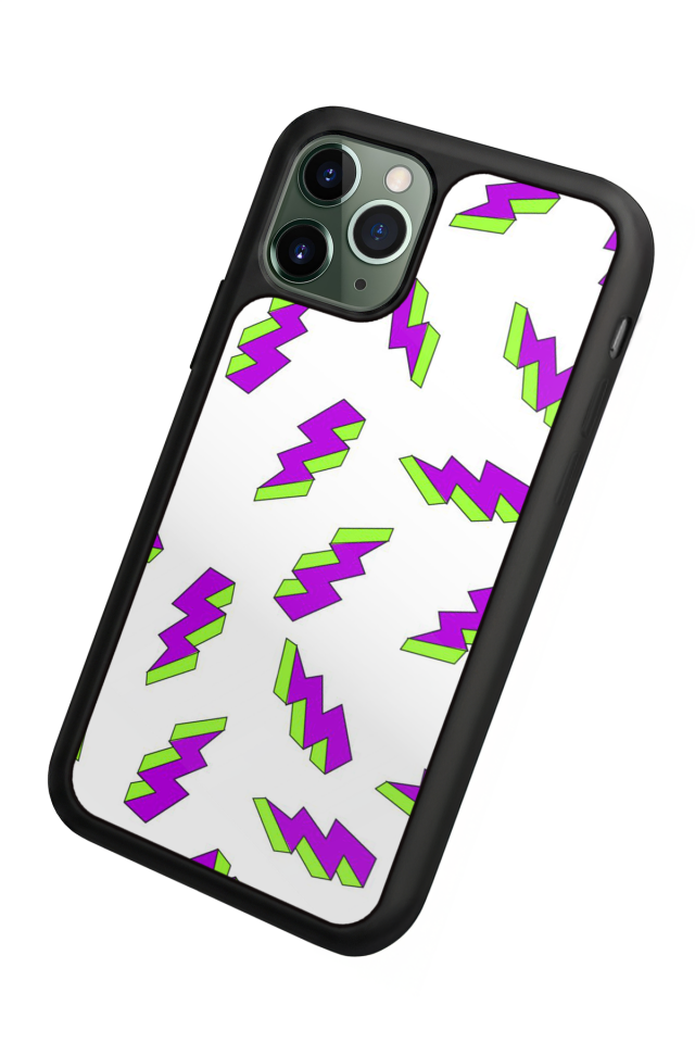 iPhone 11 Pro Uyumlu Simsek Tasarımlı Glossy Premium Kılıf