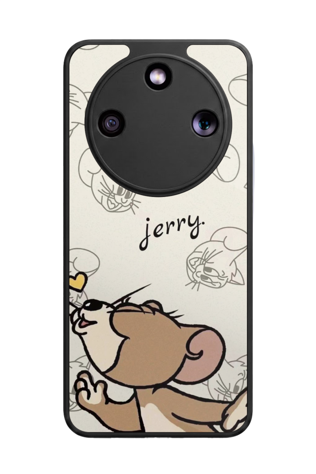 Honor Magic 8 Lite Uyumlu Tom And Jerry Tasarımlı Glossy Premium Kılıf