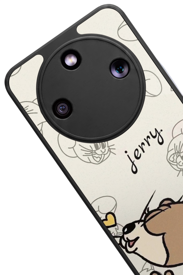 Honor Magic 8 Lite Uyumlu Tom And Jerry Tasarımlı Glossy Premium Kılıf
