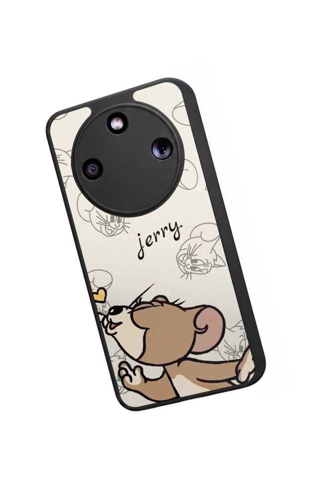 Honor Magic 8 Lite Uyumlu Tom And Jerry Tasarımlı Glossy Premium Kılıf