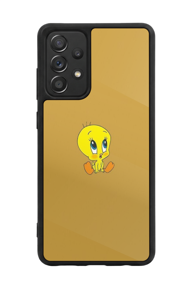 Samsung Galaxy A72 Uyumlu Tweety Tasarımlı Glossy Premium Kılıf