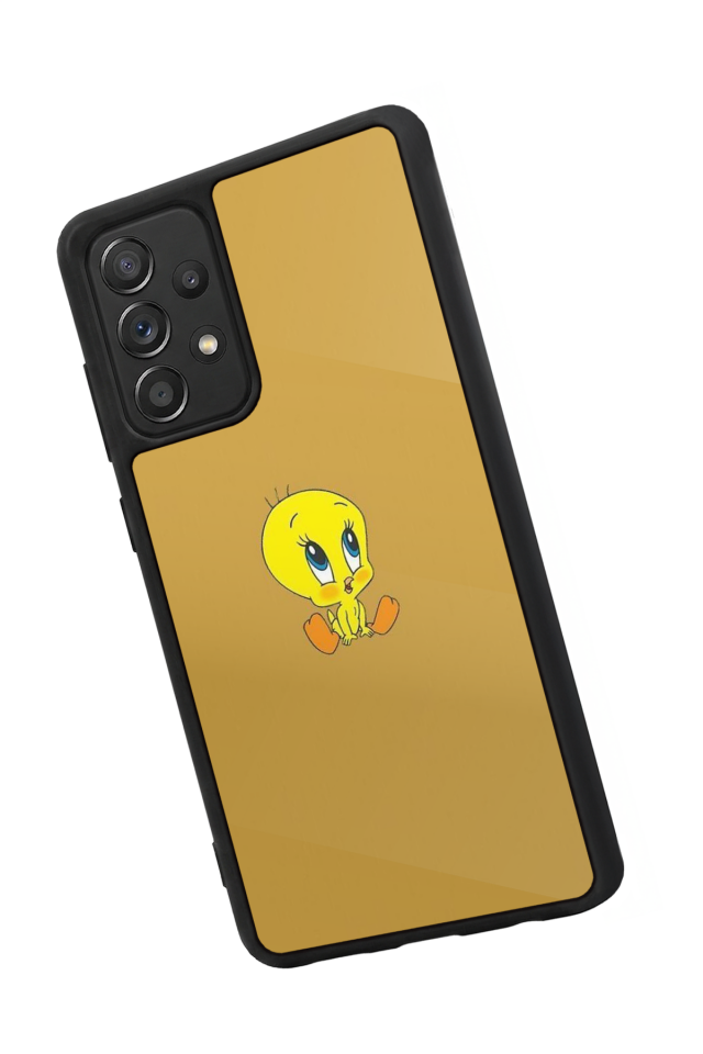 Samsung Galaxy A72 Uyumlu Tweety Tasarımlı Glossy Premium Kılıf