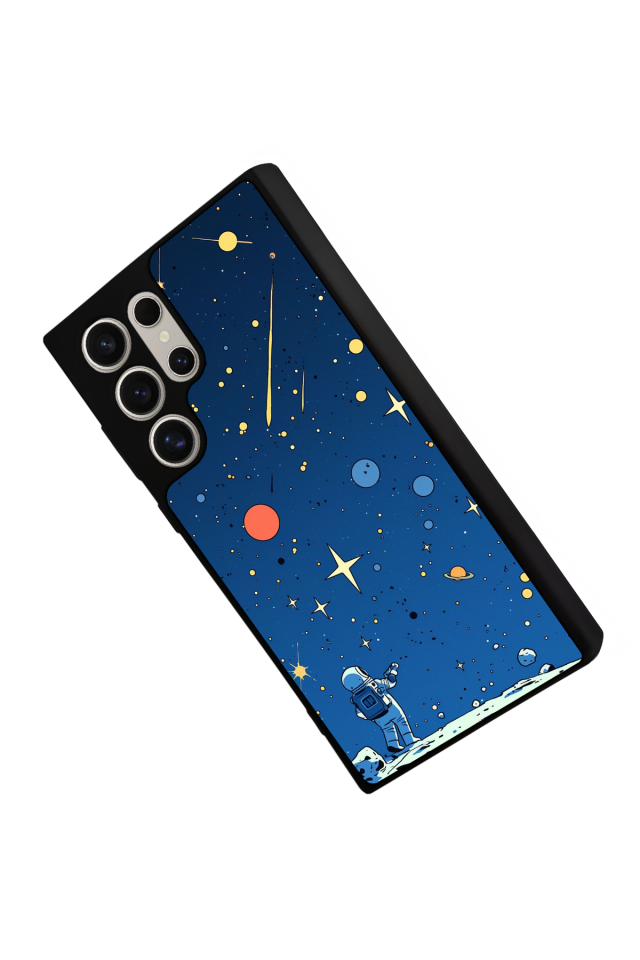 Samsung Galaxy S24 Ultra Uyumlu Uzay Tasarımlı Glossy Premium Kılıf