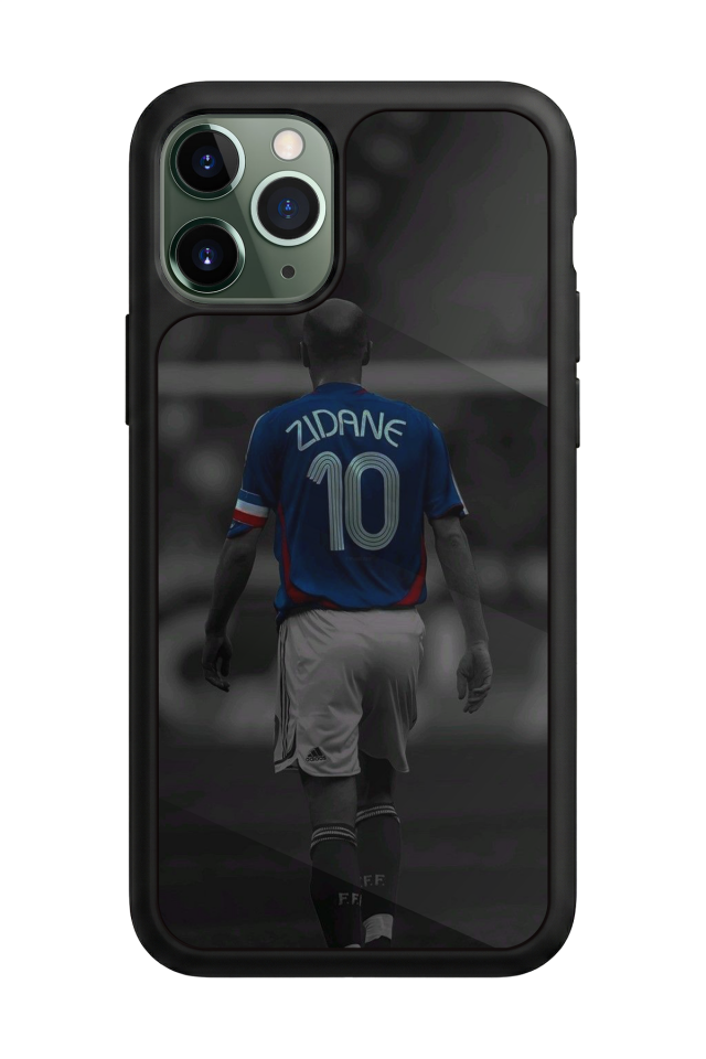 iPhone 11 Pro Max Uyumlu Zidane Tasarımlı Glossy Premium Kılıf