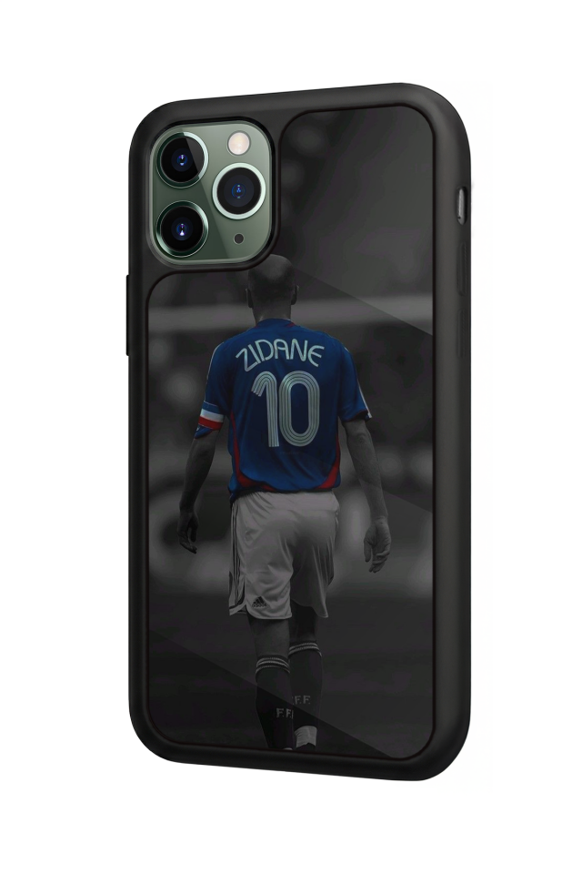 iPhone 11 Pro Max Uyumlu Zidane Tasarımlı Glossy Premium Kılıf
