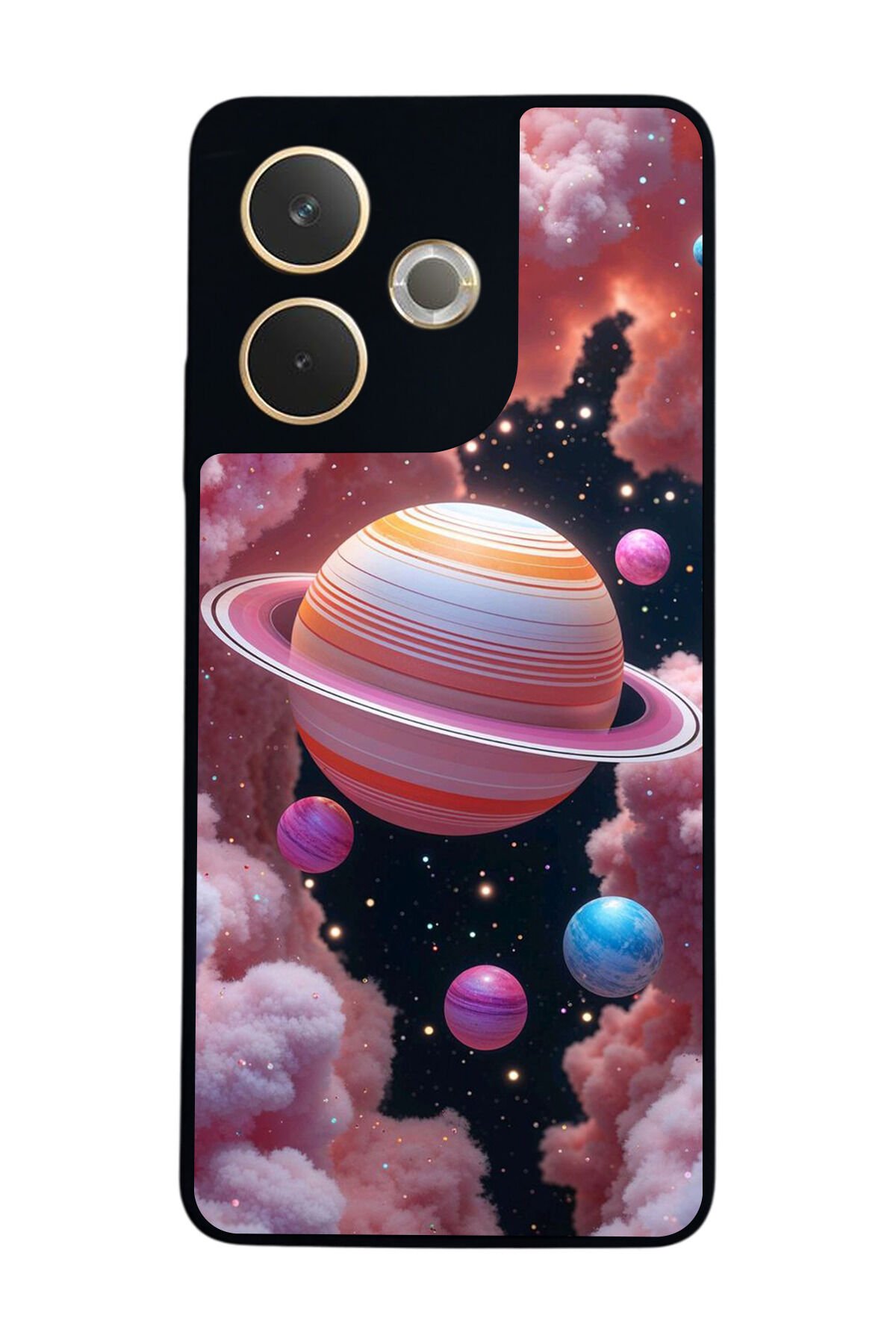 Oppo A5 Pro Uyumlu Uzay Tasarımlı Glossy Premium Kılıf
