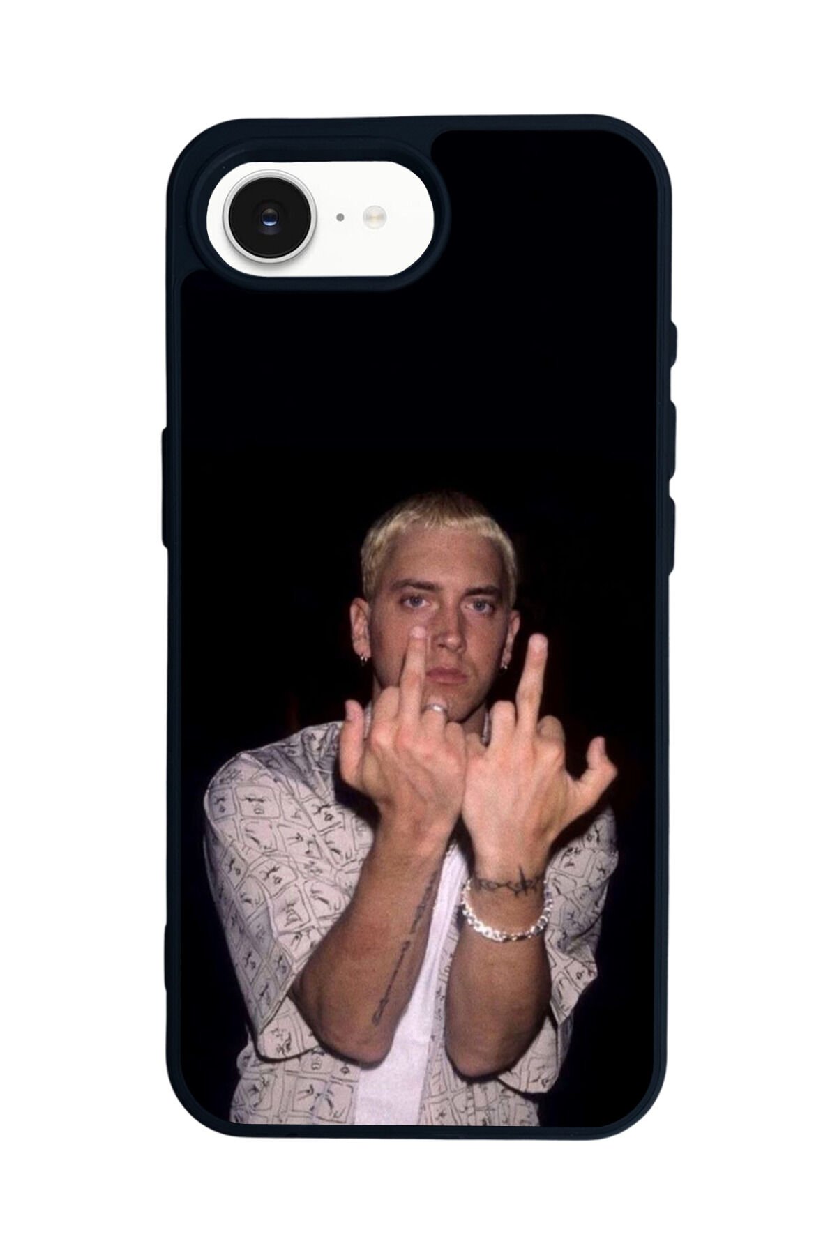 iPhone 16E Uyumlu Eminem Tasarımlı Glossy Premium Kılıf