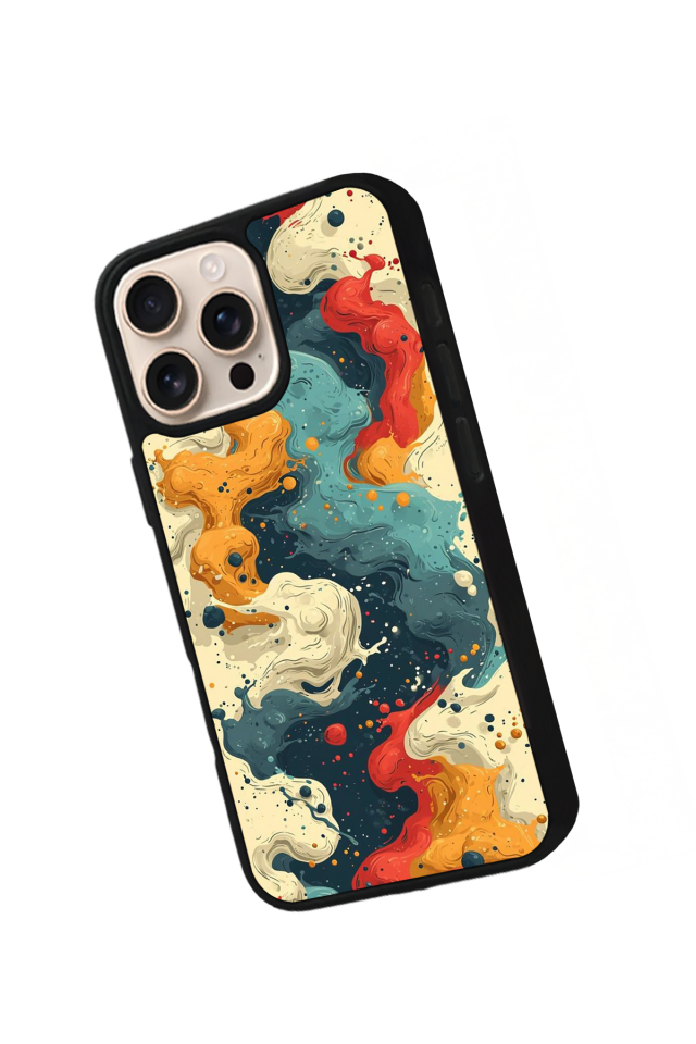 iPhone 15 Pro Max Uyumlu Abstract Tasarımlı Glossy Premium Kılıf