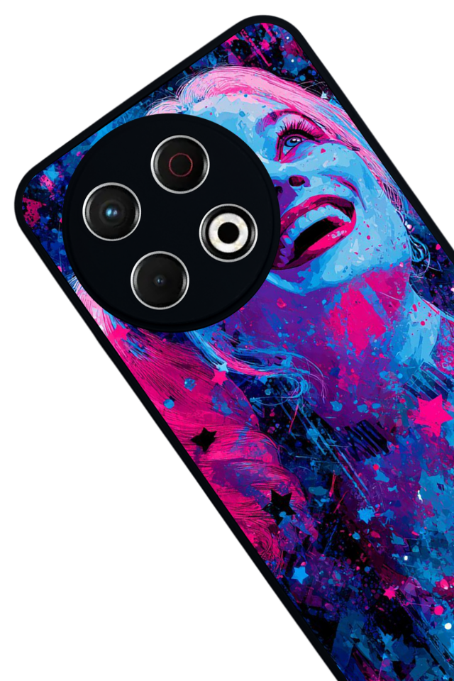 Tecno Spark 30 Pro Uyumlu HarleyQueen Tasarımlı Glossy Premium Kılıf