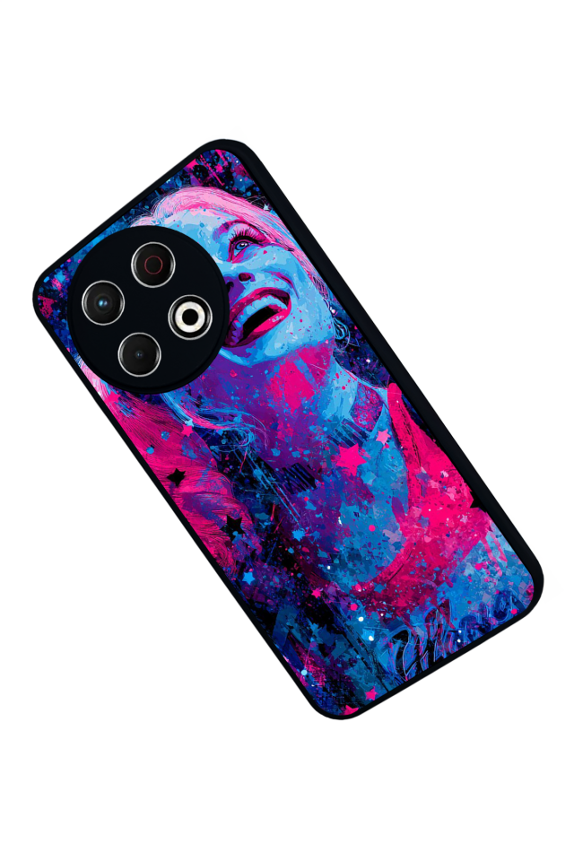 Tecno Spark 30 Pro Uyumlu HarleyQueen Tasarımlı Glossy Premium Kılıf