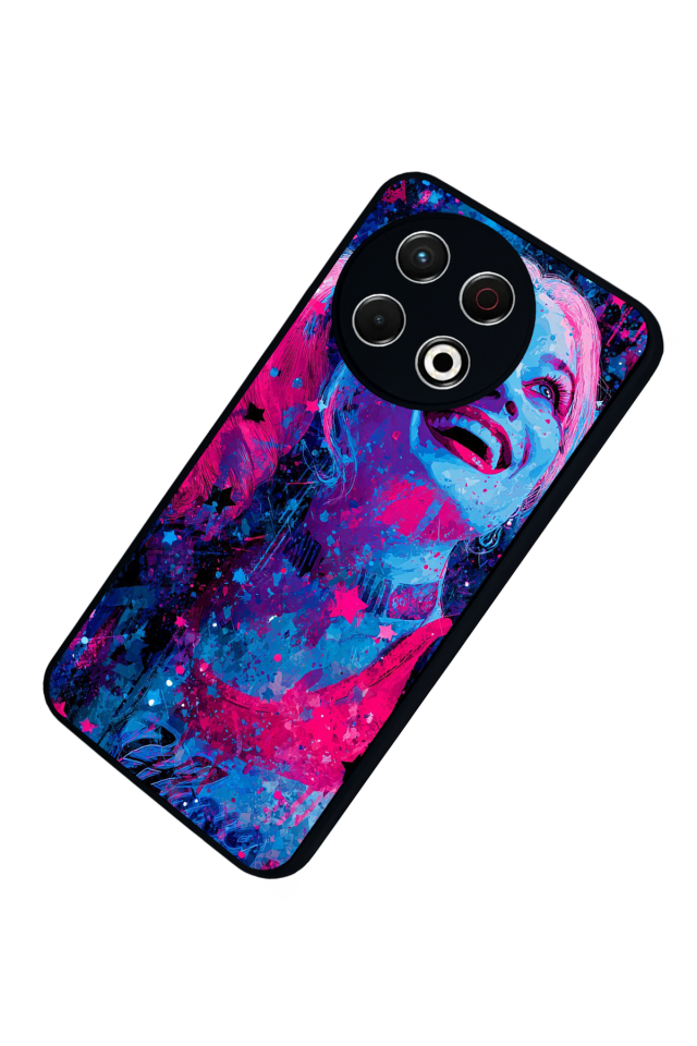 Tecno Spark 30 Pro Uyumlu HarleyQueen Tasarımlı Glossy Premium Kılıf