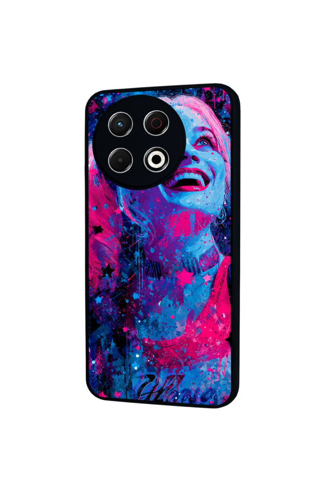 Tecno Spark 30 Pro Uyumlu HarleyQueen Tasarımlı Glossy Premium Kılıf