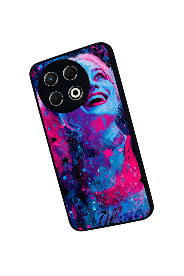 Tecno Spark 30 Pro Uyumlu HarleyQueen Tasarımlı Glossy Premium Kılıf