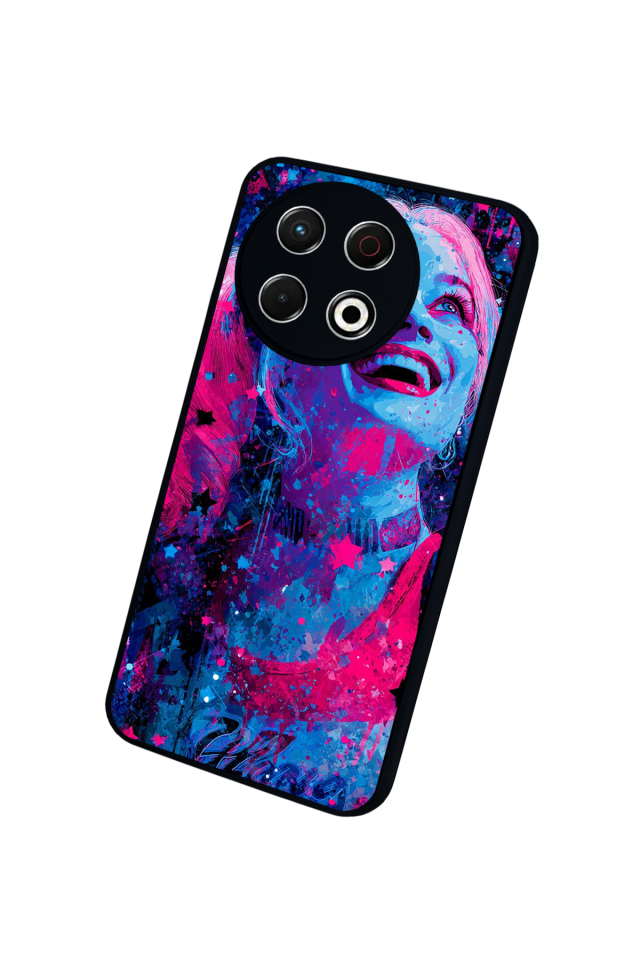 Tecno Spark 30 Pro Uyumlu HarleyQueen Tasarımlı Glossy Premium Kılıf