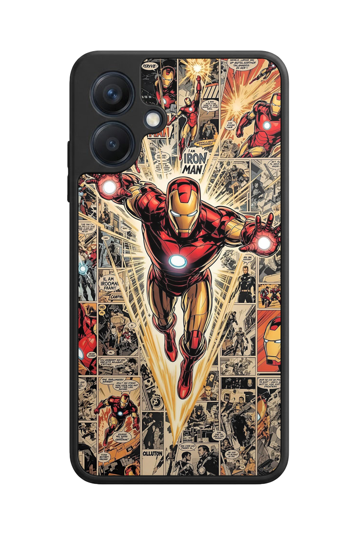 Samsung Galaxy A07 Uyumlu  Iron Man ( Demir Adam ) Tasarımlı Glossy Premium Kılıf