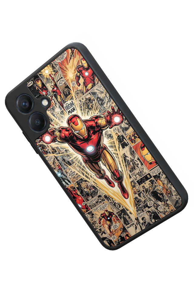 Samsung Galaxy A07 Uyumlu  Iron Man ( Demir Adam ) Tasarımlı Glossy Premium Kılıf
