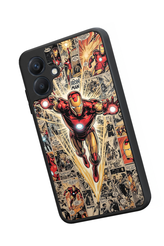 Samsung Galaxy A07 Uyumlu  Iron Man ( Demir Adam ) Tasarımlı Glossy Premium Kılıf