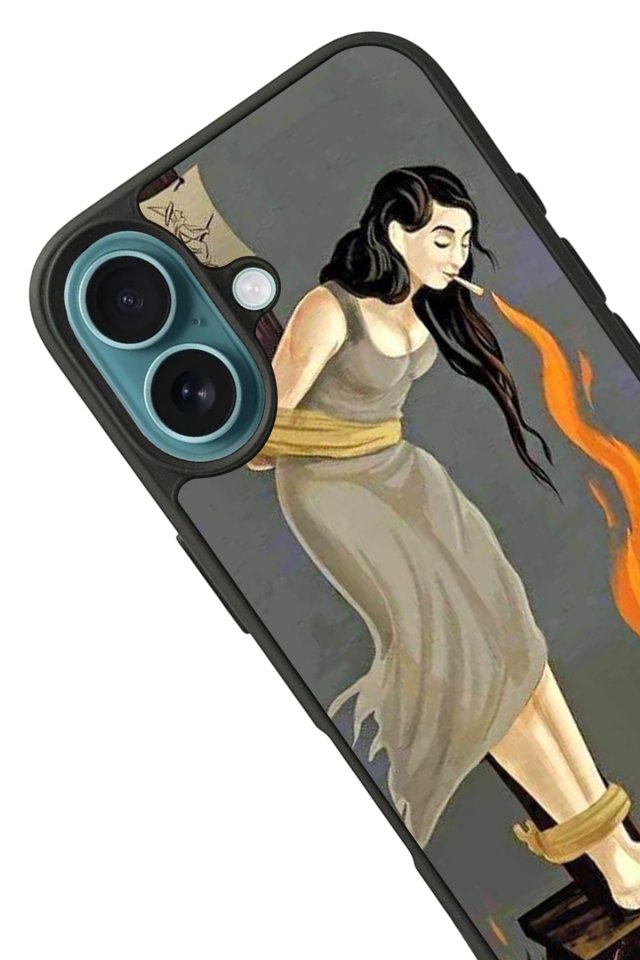 iPhone 16 Plus Uyumlu Kalp Love Tasarımlı Glossy Premium Kılıf