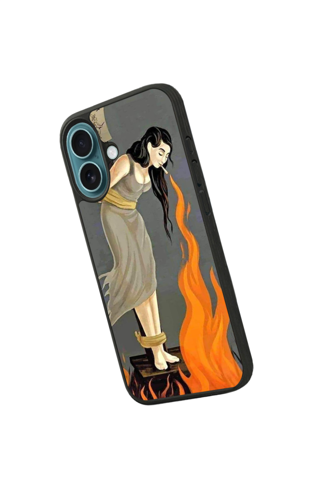 iPhone 16 Plus Uyumlu Kalp Love Tasarımlı Glossy Premium Kılıf